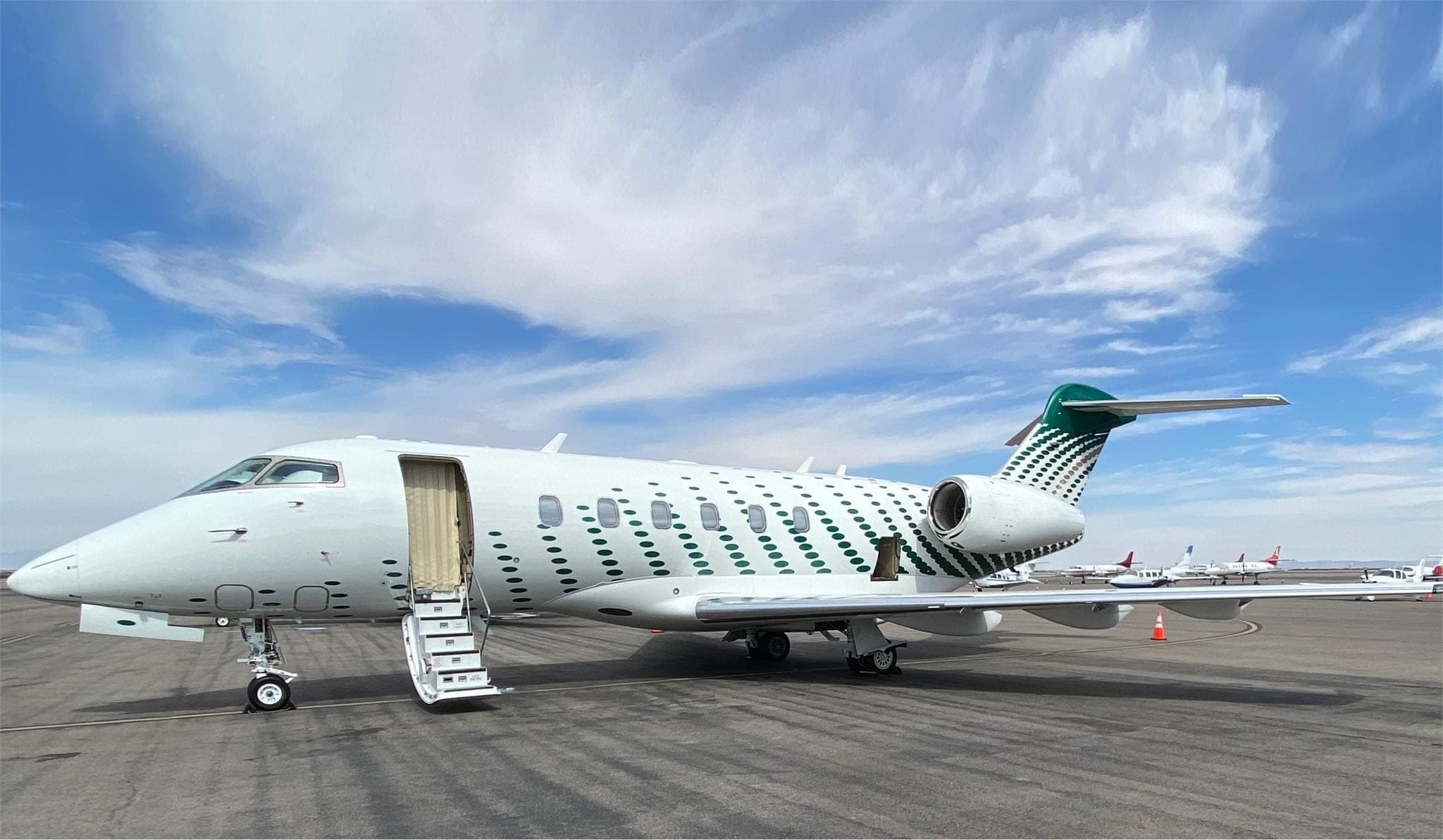 Challenger 300 private jet exterior